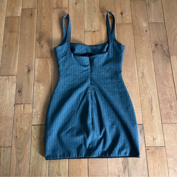 Zara Pinstripe Mini Dress - Picture 7 of 10